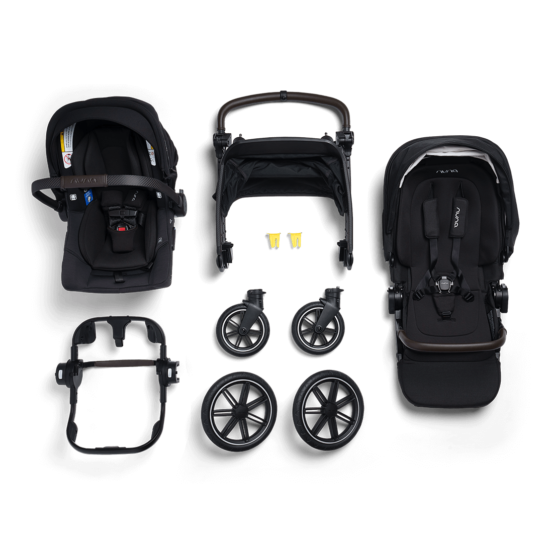 TRIV LX + PIPA urbn Travel System + Bassinet w/ Stand in Caviar