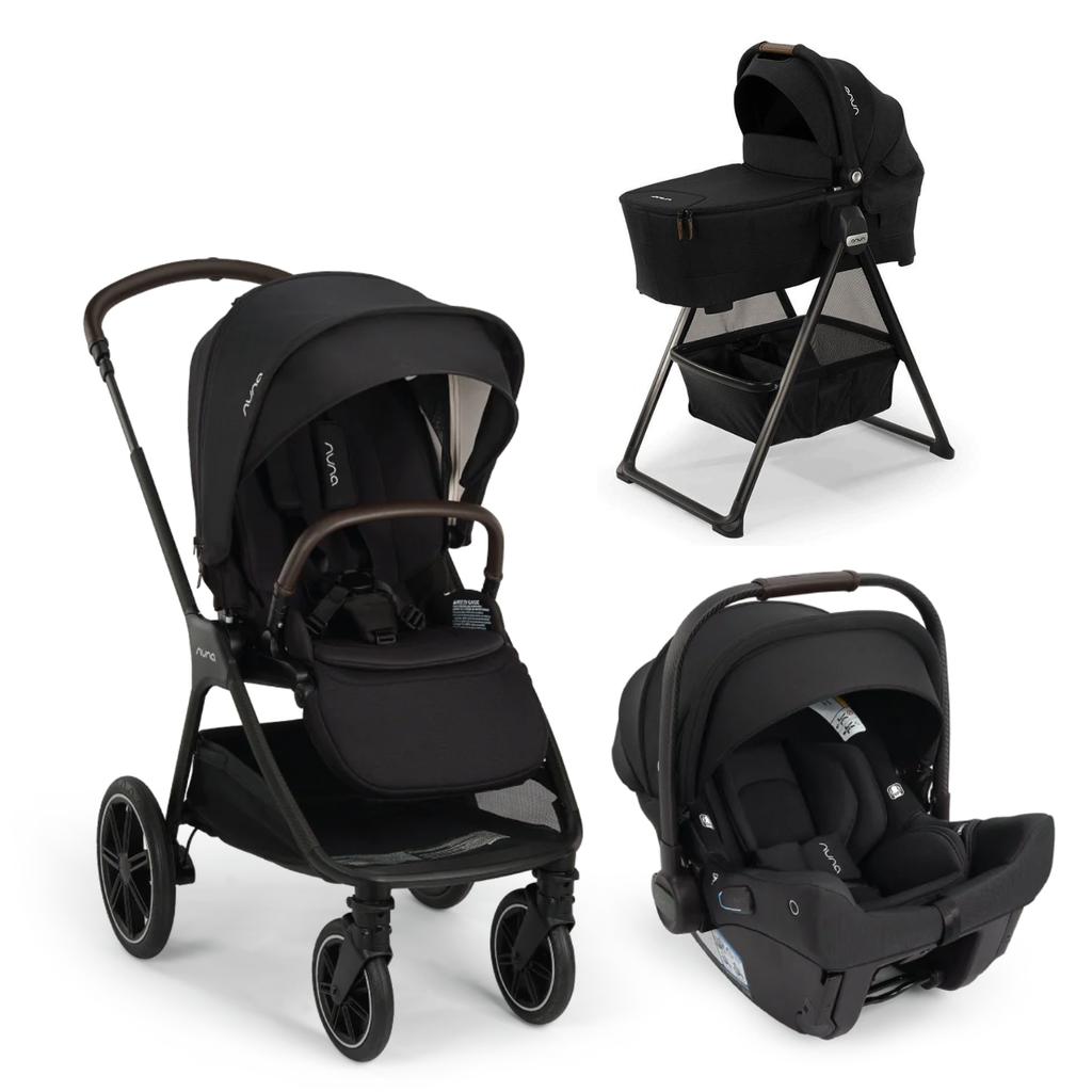 TRIV LX + PIPA urbn Travel System + Bassinet w/ Stand in Caviar