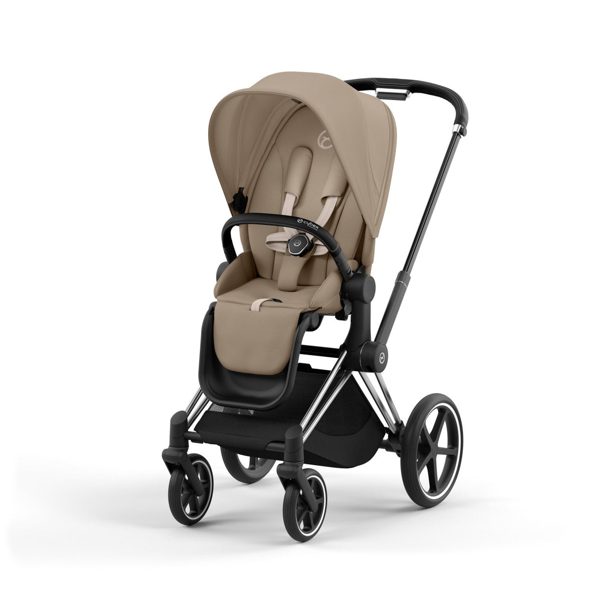 Priam 4 Stroller w/ Chrome Frame + Black Handle