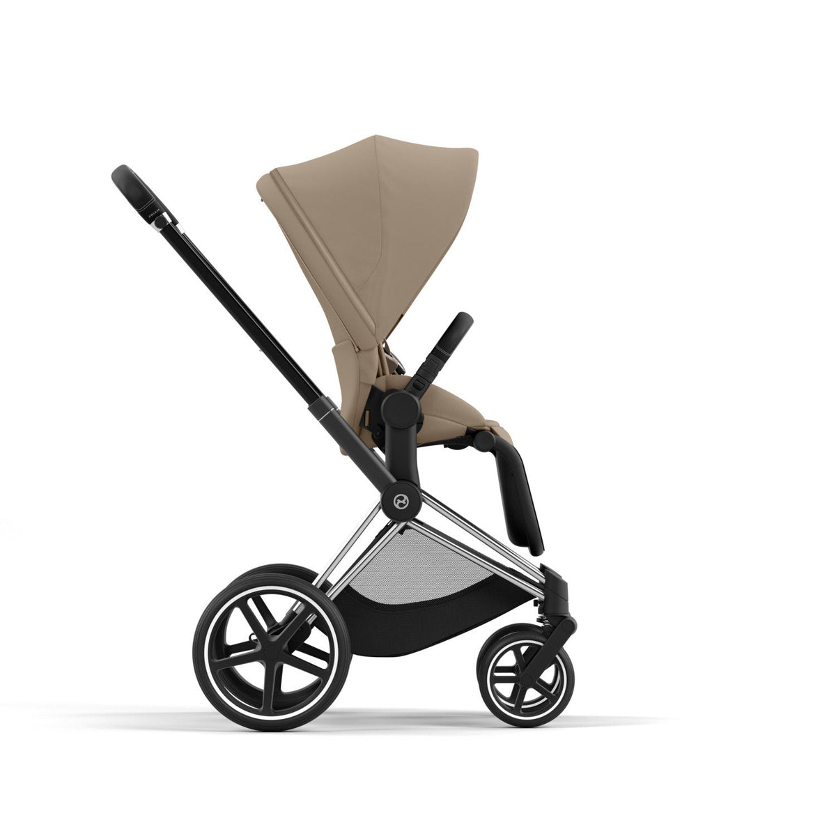 Priam 4 Stroller w/ Chrome Frame + Black Handle