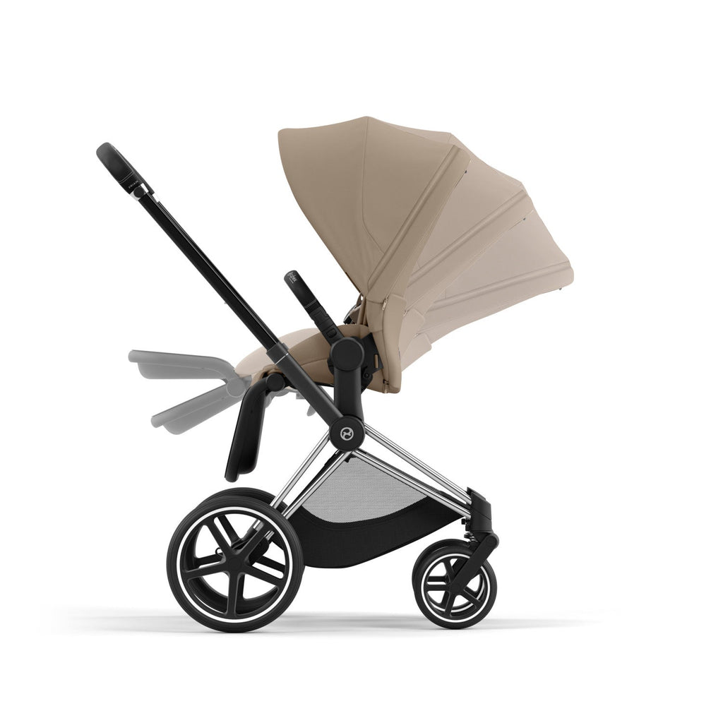 Priam 4 Stroller w/ Chrome Frame + Black Handle