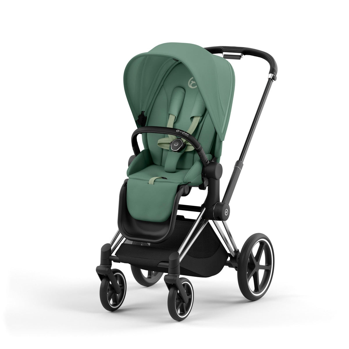 Priam 4 Stroller w/ Chrome Frame + Black Handle