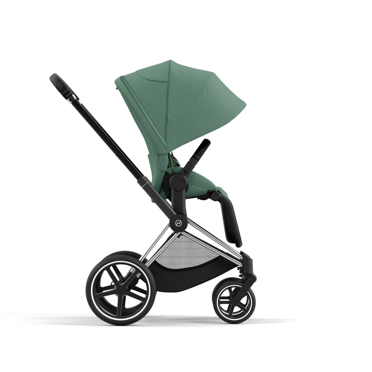 Priam 4 Stroller w/ Chrome Frame + Black Handle