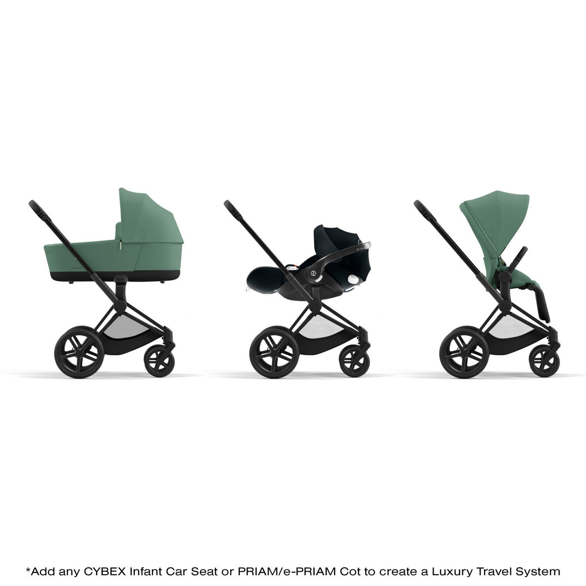 Priam 4 Stroller w/ Matte Black Frame