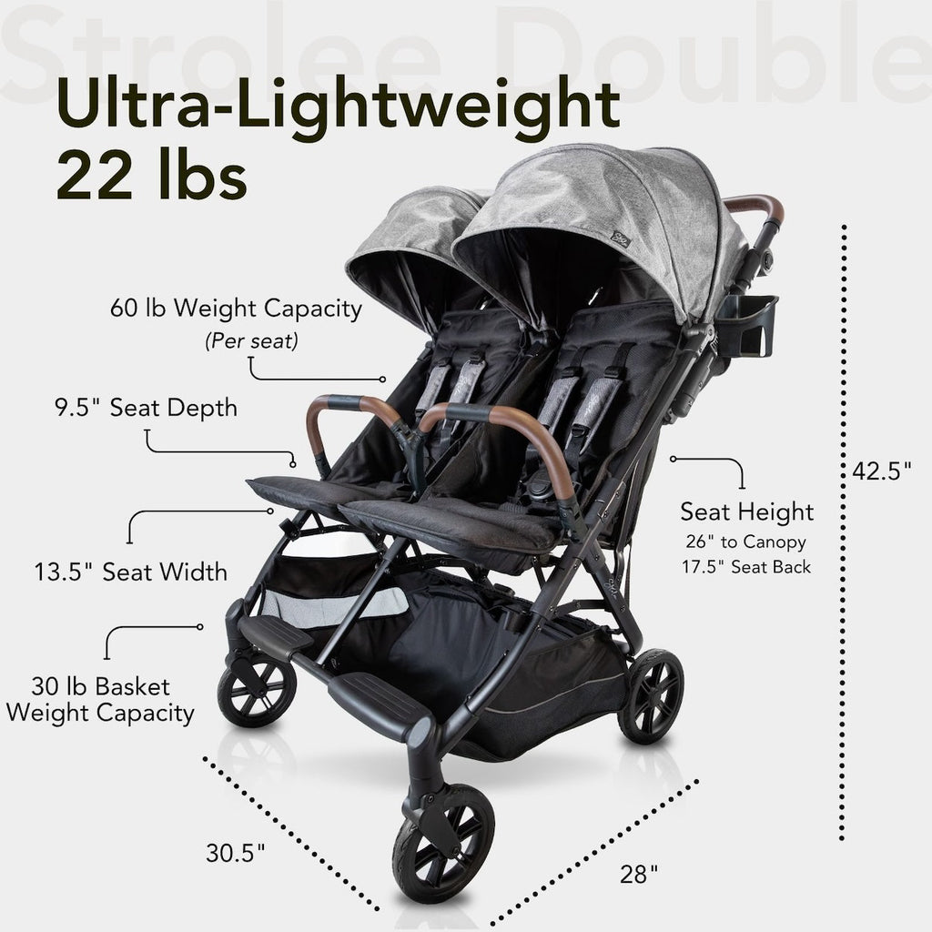 Compact Side by Side Double Strollerᵛ²