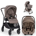 X BMW SWIV + PIPA AIRE RX + Bassinet in Umber / Cedar