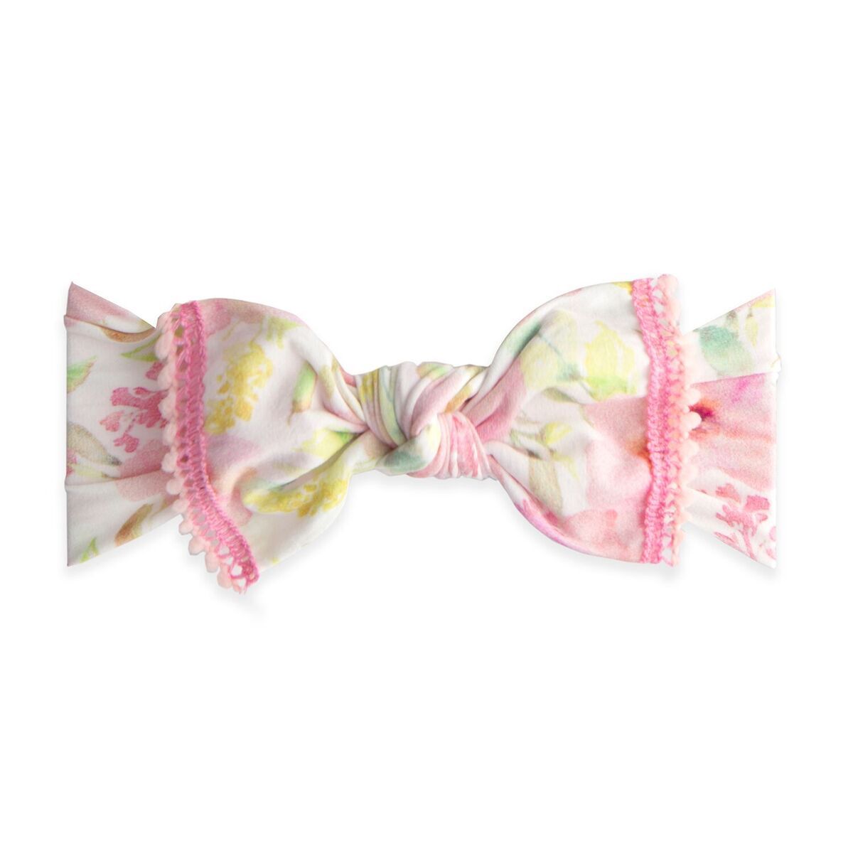 Trimmed Printed Knot Headband in Posey
