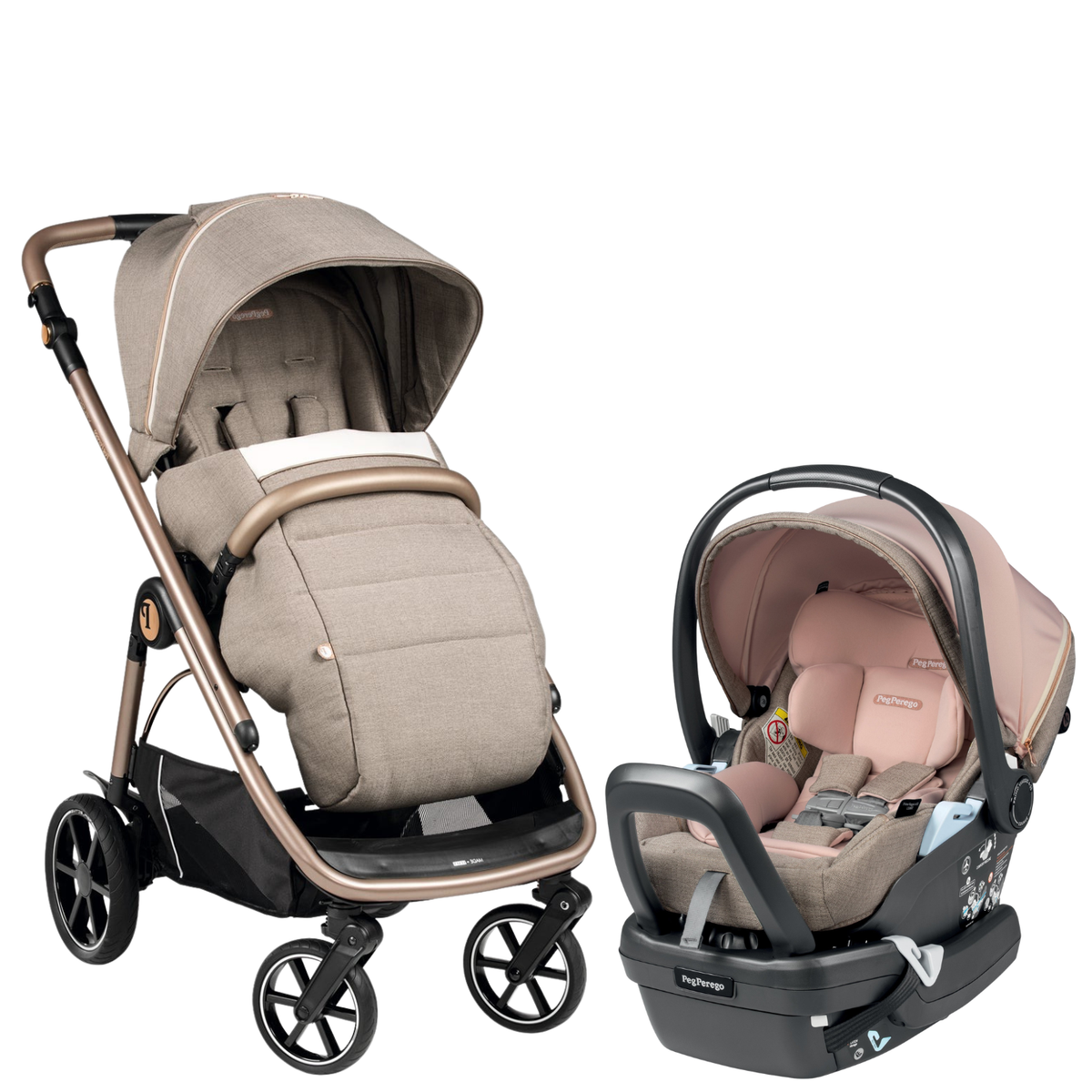 Veloce All-Terrain Stroller + Primo Viaggio Lounge Travel System